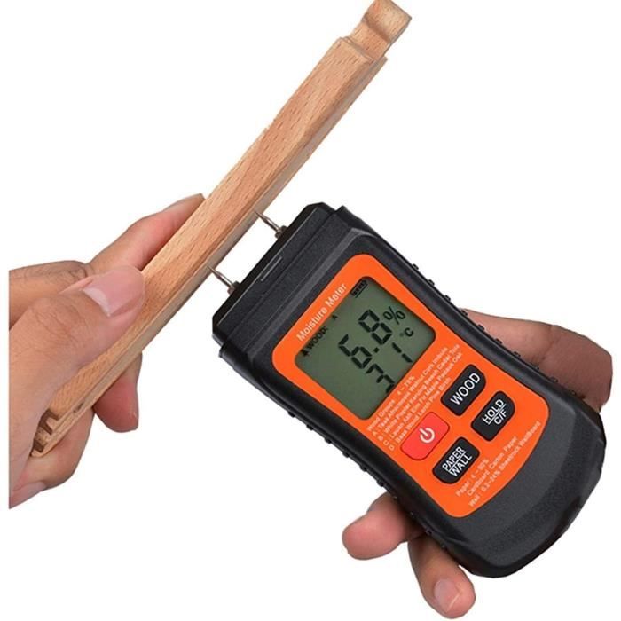 VGEBY testeur d'humidité Capteur d'humidité du bois de prise LCD numérique  détecteur d'humidité capteur hygromètre testeur - Cdiscount Maison