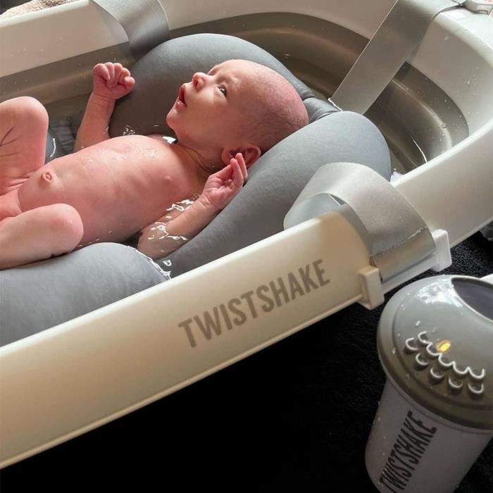 Twistshake Kit de Bain pour Bébé (Lot de 4) - Baignoire Pliable + Coussin +  Gobelet de Rinçage + 8x Pochettes Alimentaires de 220ml - Cdiscount  Puériculture & Eveil bébé