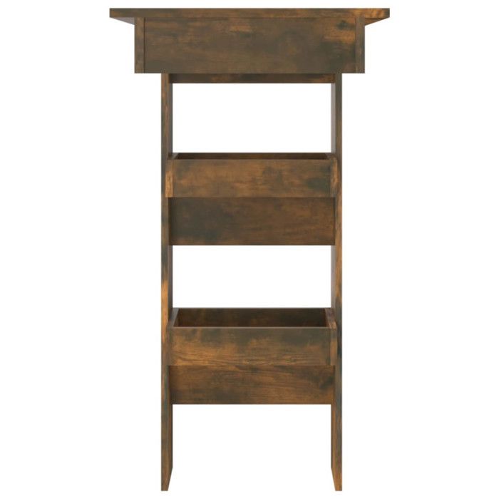 Table Bar Murale Chêne Sonoma 102x45x103.5cm - VidaXL, Avec Rangement