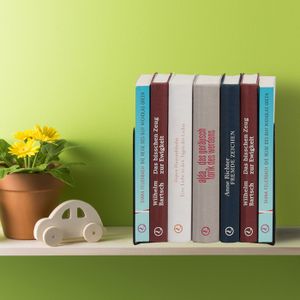 Serre-Livres Métal Alco - Lot De 2 - Noir - 130x140x140 Mm
