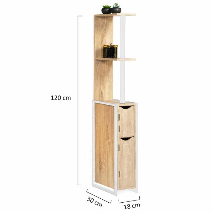 Etagere Wc Meuble Wc Portes Detroit Avec U00e9tagu00e8res Design