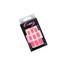 Boite 12 Faux Ongles Flashy Rose Fluo Avec Autocollant De