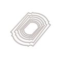 100 Etiquettes pour prix bijoux carton papier blanc fil 23x13mm