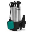 Pompe submersible VONROC 850W en acier inoxydable pour eaux usées et claires avec interrupteur de flotteur-0