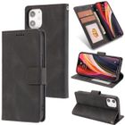 SENSBUN Étui iPhone 12 Mini, Portefeuille à Rabat Porte-Cartes en Cuir Housse Protection Simple Ultra-fin Support, Noir