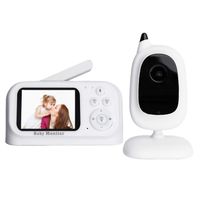 ACELIFE Babyphone Caméra Moniteur Bébé 3,2 inches LCD Babyphone Vidéo Vision Nocturne/Audio Bidirectionnel/Température Surveillance