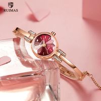 montre en cristal de luxe femmes bracelet en acier or rose femmes montres-bracelets de marque supérieure montres à quartz