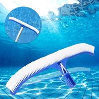 Brosse de piscine, 18 pouces brosse de nettoyage de fond de mur de piscine accessoires d'outil de nettoyage de piscine pour
