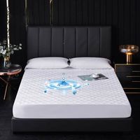 Protège-matelas Complet Blanc Imperméable - Lavable En Machine, Hypoallergénique, Pour Lit 130x180 Cm (taille Complète) - 7