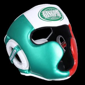 CASQUE DE BOXE - COMBAT Casque de boxe - combat,Casque de protection de tête pour adulte,accessoire professionnel pour boxe,sanda,MMA,muay-thaï- AWLZ green
