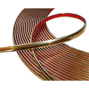 4mm 4.5m Bande baguette adhésive couleur chrome nickel argent 4mm 4.5m Bande baguette adhésive couleur chrome nickel argent