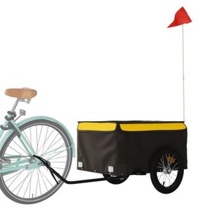 REMORQUE Remorque pour vélo ATYHAO - Noir et jaune - Capaci