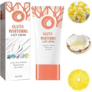 HYDRATANT VISAGE Gluta Whitening Lazy Cream, Orange Exfoliating Whi
