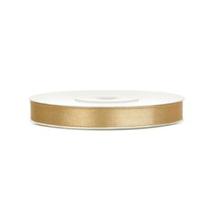 Berisfords Festive bord doré ruban satin 15 mm large-blanc-par mètre