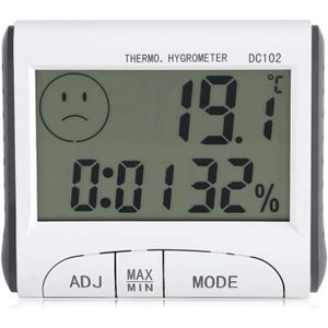 MESURE THERMIQUE thermomètre d'intérieur hygromètre, multifonction lcd numérique température humidité mètre horloge haute précision numérique lcd t