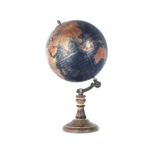 CARTE - PLANISPHÈRE Carte Geographique - Planisphere - BY SIGRIS - Globe World Black 20 Cm