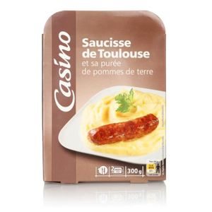 Saucisse Toulouse Purée De Pomme De Terre 300g Achat