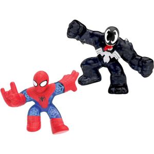 FIGURINE - PERSONNAGE Figurines Spiderman et Venom élastiques Goo Jit Zu