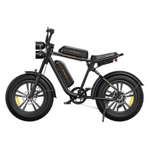 VÉLO ASSISTANCE ÉLEC velo electrique adulte ENGWE M20 autonomie 150km tout suspendu 20 pouces fat bike de ville VTT draisienne electrique 48V13Ah*2 Noir