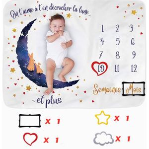 Couverture mensuelle bebe en francais - Cdiscount