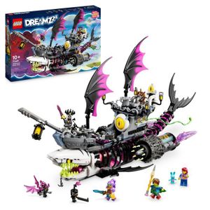 ASSEMBLAGE CONSTRUCTION LEGO® DREAMZzz 71469 Le Vaisseau Requin des Cauchemars, Construire un Jouet de Bateau Pirate de 2 Façons