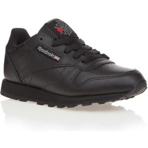 BASKET Baskets Classic Leather - REEBOK - Enfant - Noir - Lacets - Cuir