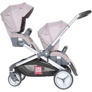 poussette double grande roue