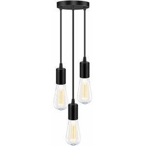 LUSTRE ET SUSPENSION Moderne Lampe Suspension 3 Douilles Pour E27 Ampou