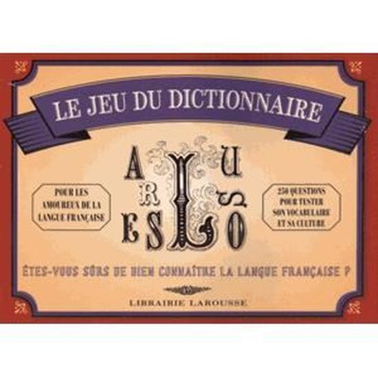Jeu De Société Ancien - Dico, Le Jeu Du Dictionnaire Larousse - Occasion, Parfait Pour Les Soirées