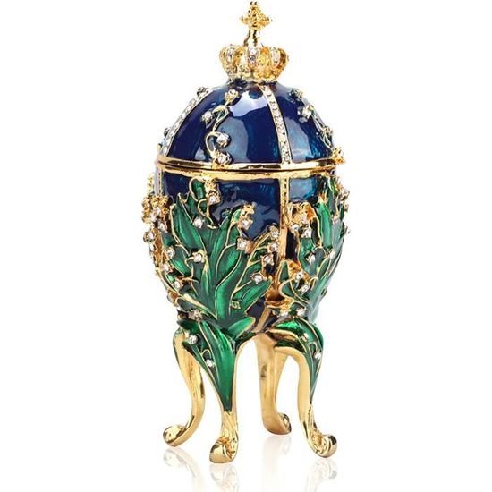 Boîte à Bibelots Fabergé Oeuf émaillé Boîte à Bijoux, Fabergé