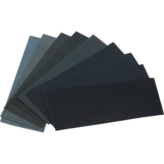 Lot de 6 feuilles de Papier abrasif étanche Papier P600-1000-1200, 1500