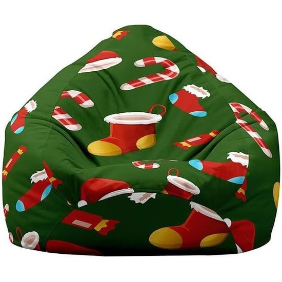 Pouf Poire Géant Housse Seul (sans Remplissage) - Motif Basket-ball 3D - Tailles S à XL - Polyester