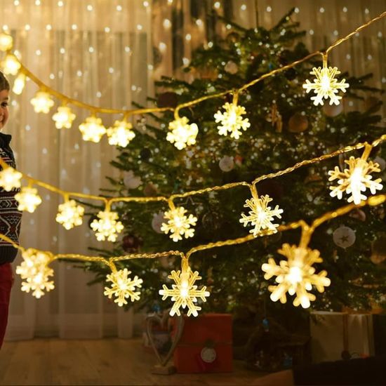 Guirlande Lumineuse De Noël À Led Flocon De Neige [n984] 6m 40 — free download