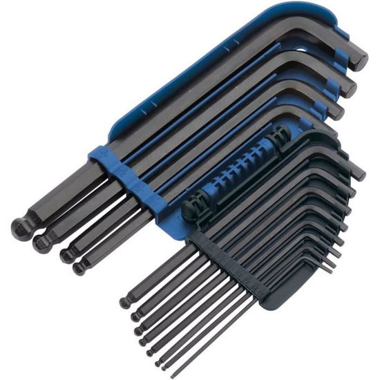 WIYETY Lot De 12 Embouts Hexagonaux à Tête Sphérique Magnétiques – Clés Allen Pour Visseuse, Phosphatés Noirs