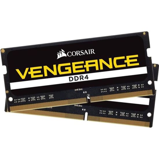Corsair Vengeance SO-DIMM DDR4 16 Go (2 x 8 Go) 3000 MHz CL18 - Kit Dual Channel RAM DDR4 PC4-24000 - CMSX16GX4M2A3000C18 (garantie