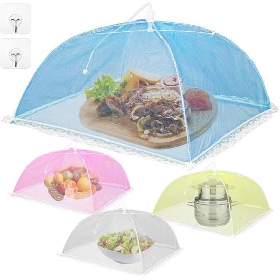 Cloches Alimentaires Pliables En Maille – Lot De 2 – Protection Anti-insectes – 44x44x30 Cm - 3