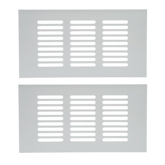 Grille D'Aération Aluminium 80x200/300/350 Mm – Kit Ventilation Murale