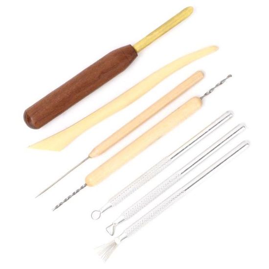 Lot De 10 Outils De Sculpture En Acier Inoxydable Médical – Pour Argile, Cire, Polymère – A2Z Scilab