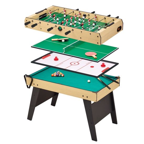 Baby-foot Pliable Pour Adultes - Barres Télescopiques, Robuste, 2 à 4 Joueurs, 3 Balles En Liège Incluses