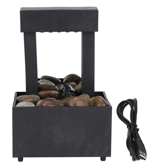 Fontaine D'eau Intérieure USB LED Cascade éclairée Eau