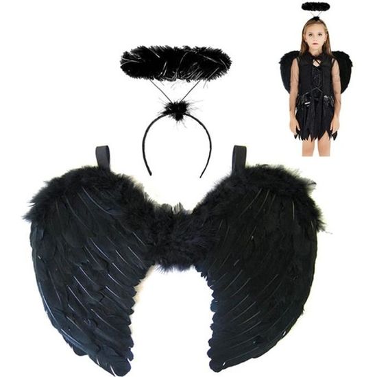 Ailes D'ange Pour Costume Adulte - Déguisement Halloween, Carnaval, En Plumes (115x45 Cm) - 7