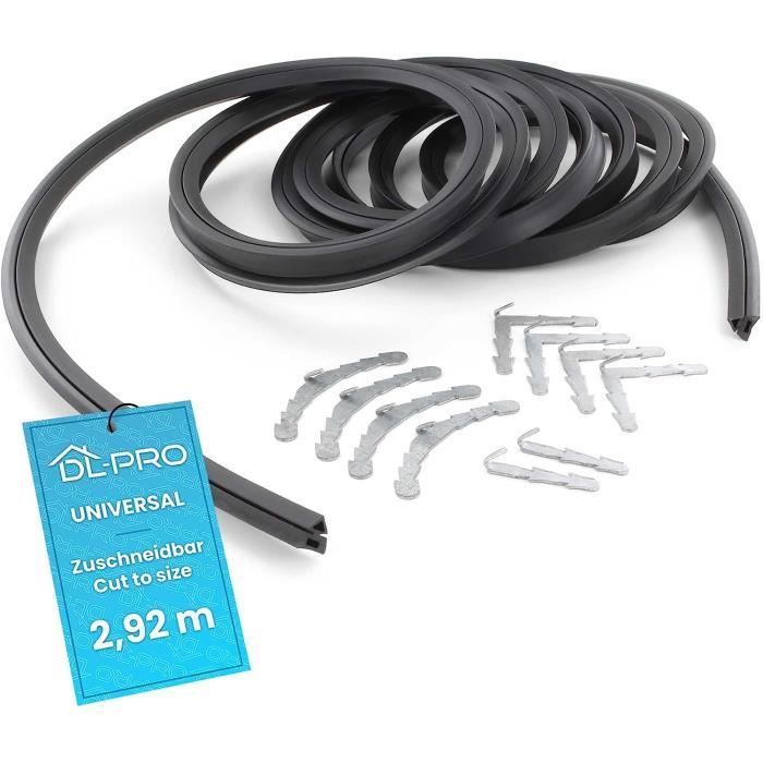 Joint De Porte De Four Universel 3m - Caoutchouc Noir Avec Crochets - Compatible Bosch, Siemens, Etc.