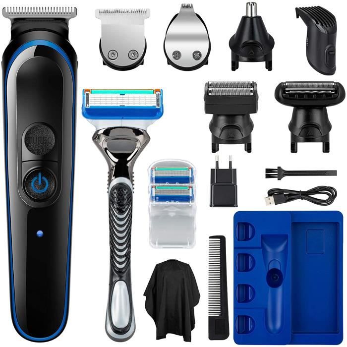 Tondeuse Professionnelle Barbe Et Cheveux – Longueurs Réglables 1,5mm à N°4 – Neuf