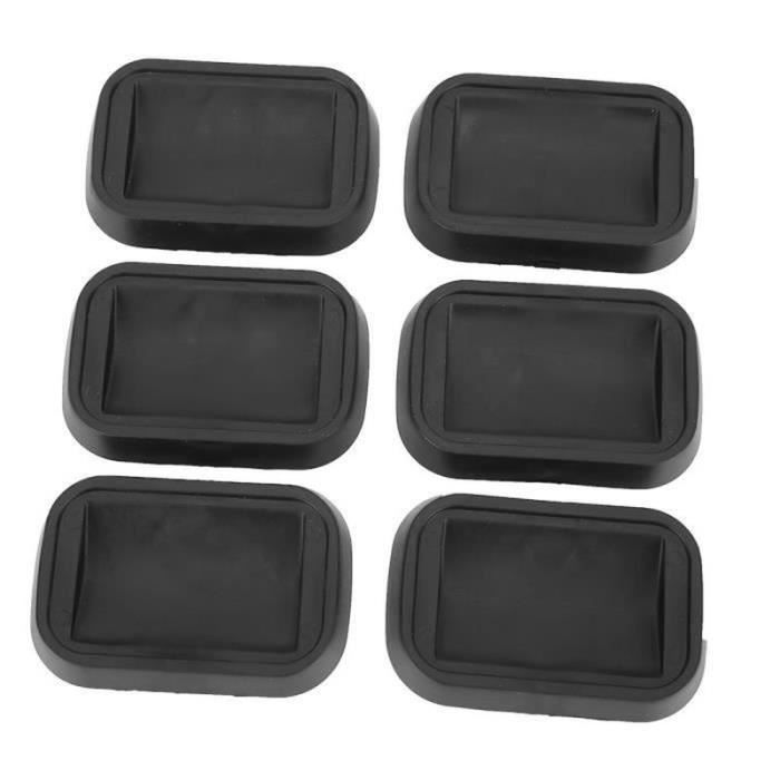 6 pièces - ensemble anti-glissement en caoutchouc roulette sous-verres tasses pour canapés lits chaises meubles sols fournitures-CWU