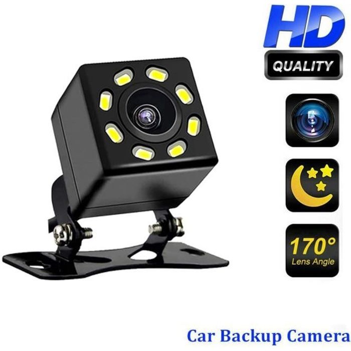 RoverOne® Caméra de Recul Universelle Mini Caméra de Recul Grand Angle Vision Nocturne Étanche Caméra de Stationnement