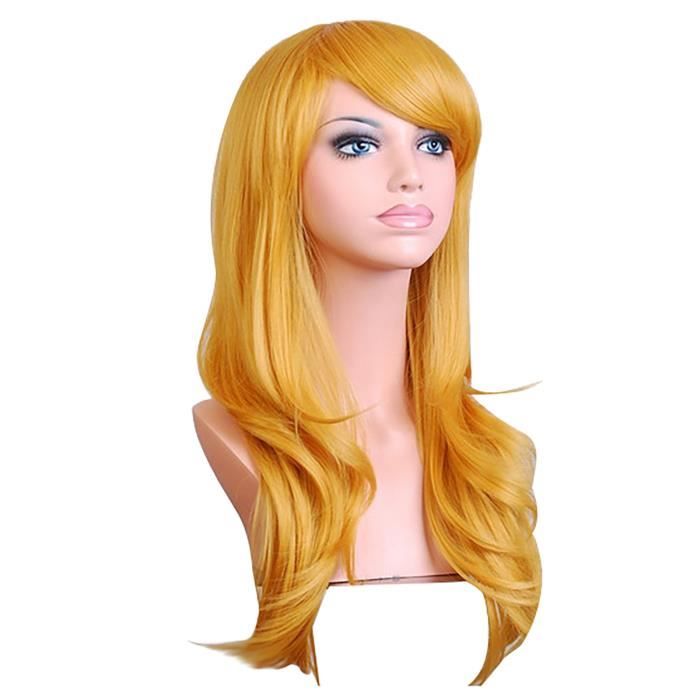 70cm Long Curly Fashion Cosplay Costume Party Hair Anime Wigs Full Hair Wavy Wig FJC201126818D