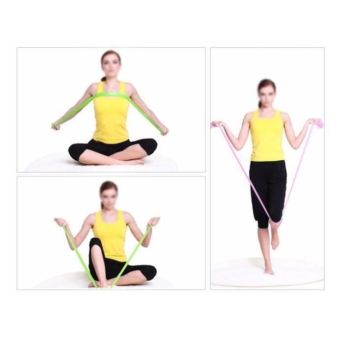 bandes élastiques Boucle d'exercice fitness résistance pour Yoga Pilates Gym chevilles, jambes, genou ou bras - Vert Aa49764