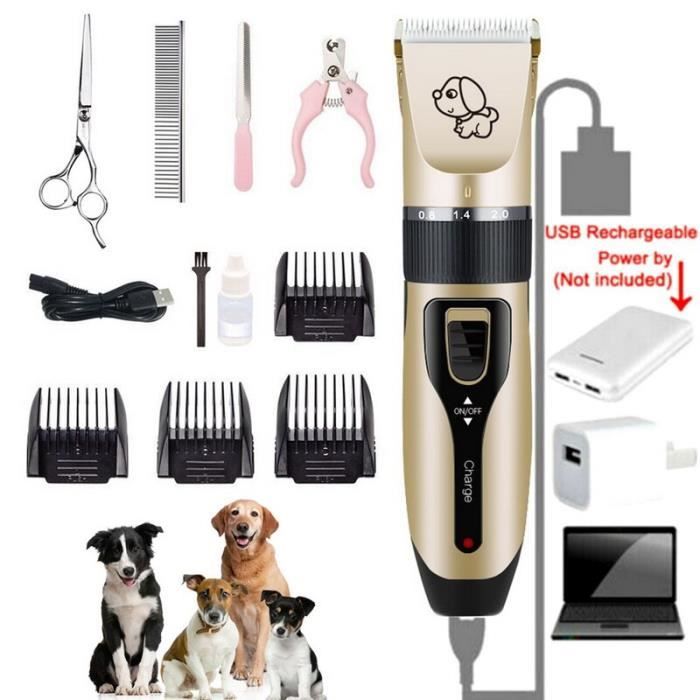 Tondeuse chien,Chien de compagnie chat ongles cheveux tondeuse broyeur toilettage outil électrique - Type C6 4PCS 2-Standard #D