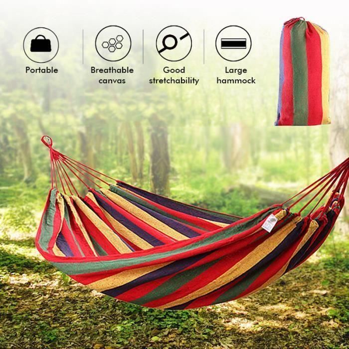TEMPSA Hamac Portatif de Camping de Hamac de 2 Personnes pour le Jardin de Randonnée