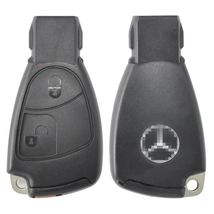 Taille -2 bouton coque de clé télécommande, pour Mercedes Benz classe A B C E W203 W204 W205 W210 W211 W212 W221